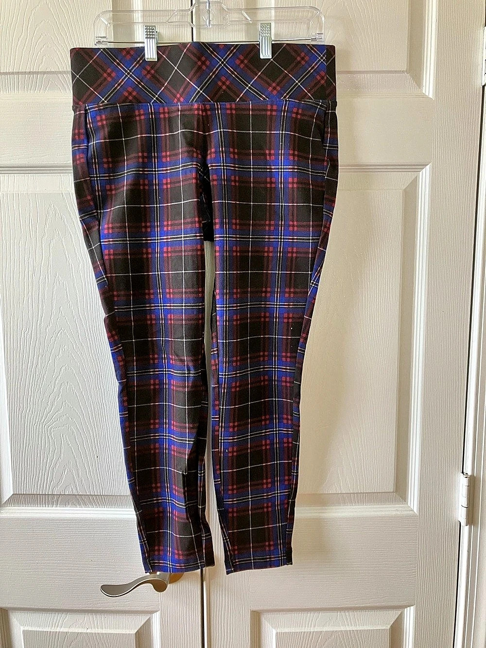 Torrid Plaid Pixie Pants in Black & Blue